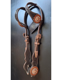 Double Ear Headstall Copper...