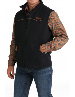 Men's Wax Coated Canvas Vest